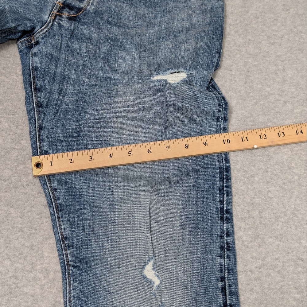 Todd Snyder NY Slim Fit Jeans Size 32x31 Japanese Selvedge Distressed Button Fly - Picture 12 of 14
